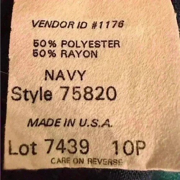 Vintage Willow Ridge Color Block Secretary Midi Dress Womens M - Picture 6 of 9